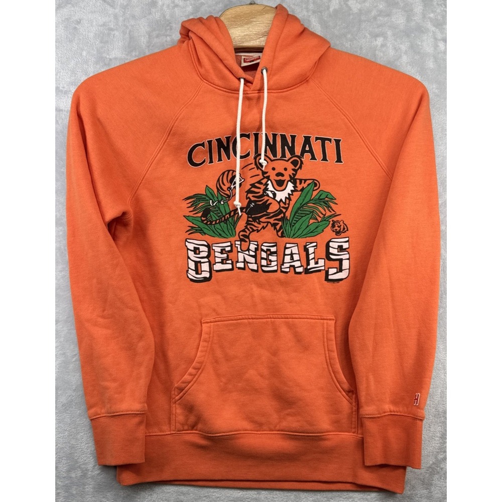 Homage Cincinnati Bengals Sweatshirt Hoodie Grateful Dead Orange NFL Men's L